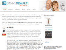 Tablet Screenshot of dannydewalt.com